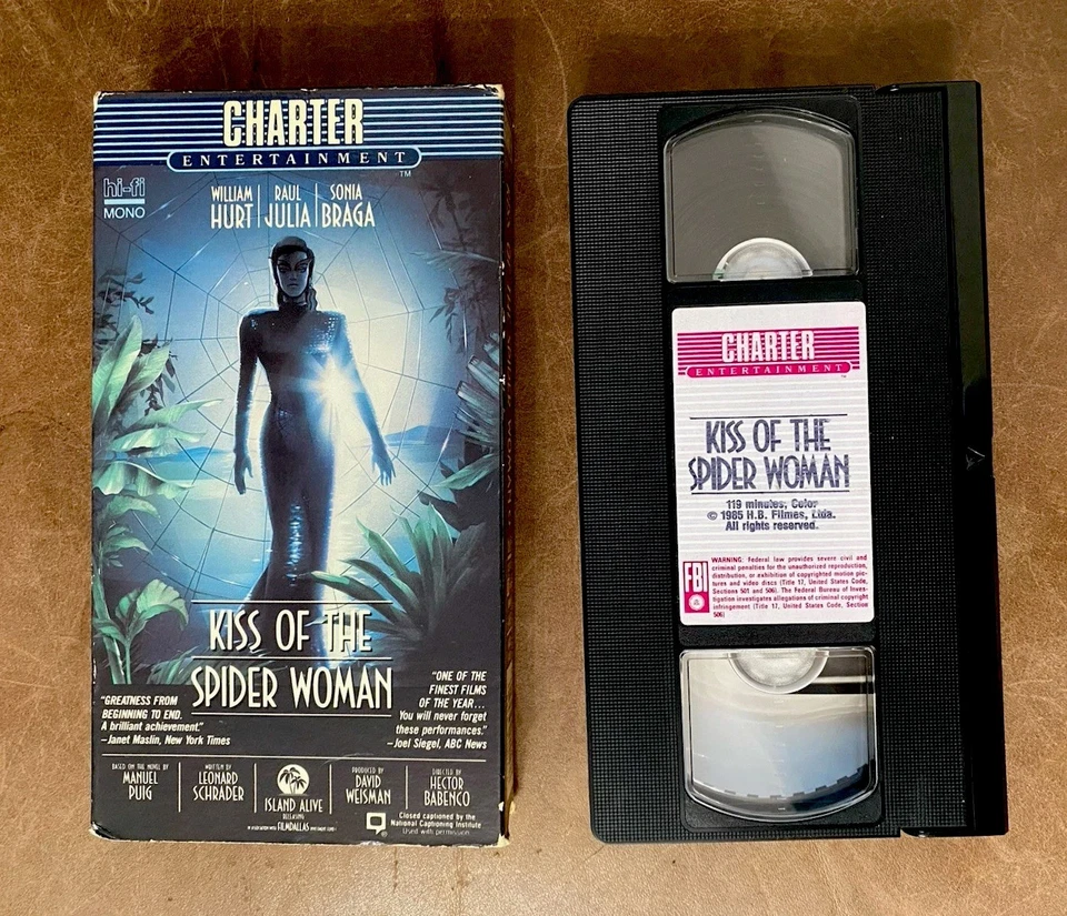 Kiss of the Spider Woman VHS Tape 1985 Rare Thriller Vtg Spiderweb Cult OOP HTF - Image 3 of 4
