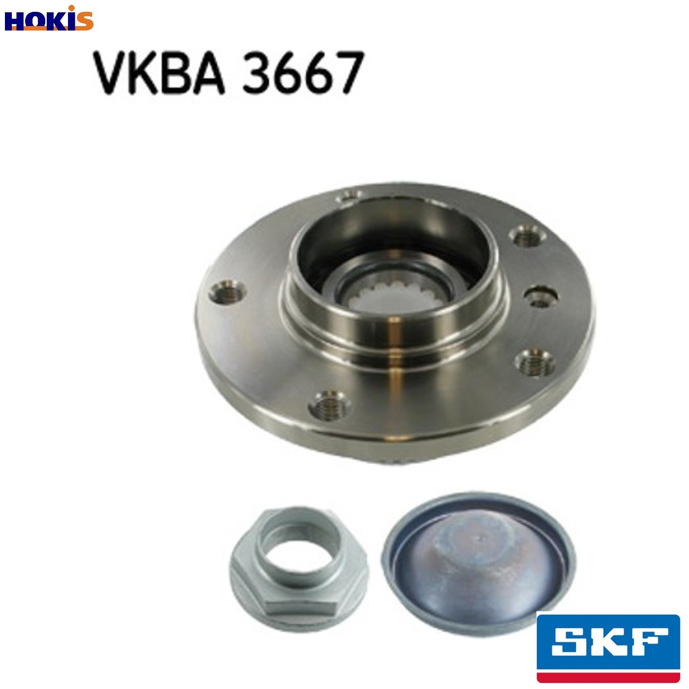 Front SKF VKBA 3667 Wheel Bearing Kit for BMW,BMW (BRILLIANCE) - Image 4