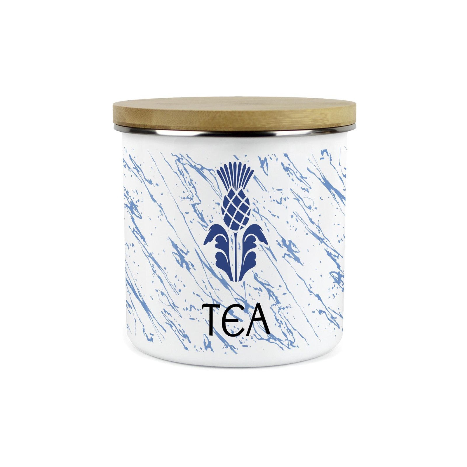 Scottish Thistle Tea Canister - Scotland Souvenir Kitchen Storage Gifts