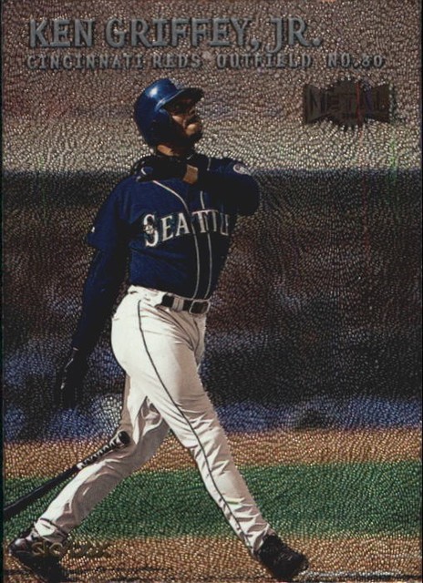 2000 Metal #76 Ken Griffey Jr. Card