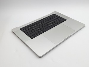 Original Apple MacBook M1 Pro 16" A2485 2021 Handauflage Top UK Tastatur Silber