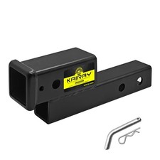 Trailer Receiver Hitch Riser Hitch riser 2" adapter black - 2-inch Rise/Drop