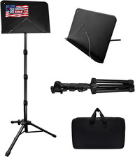 70IN Sheet Music Stand, Tall Music Stand for Sheet Music Height- Adjustable Musi