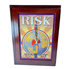 RISK Vintage 2009 Game Collection Edition Library Bookshelf Wood Box Complete