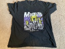 Vintage 80s Misfits Earth A.D. T Shirt Single Stitch Punk Danzig Rare XL