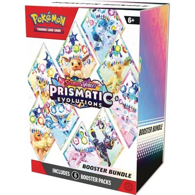 Pokemon TCG Scarlet & Violet Prismatic Evolutions Bundle (6x Booster Packs)