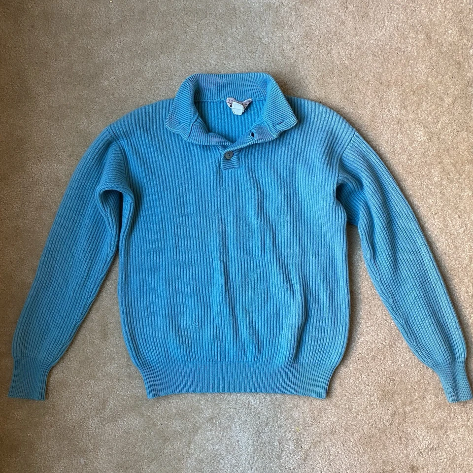 Vintage Lina Lee Teal Blue 100% Cashmere Sweater in Sz Small Cozy Autumn Winter - Image 3 of 4