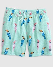 johnnie-O Half Elastic Jr. Surf Shorts Birds of Paradise Size 16
