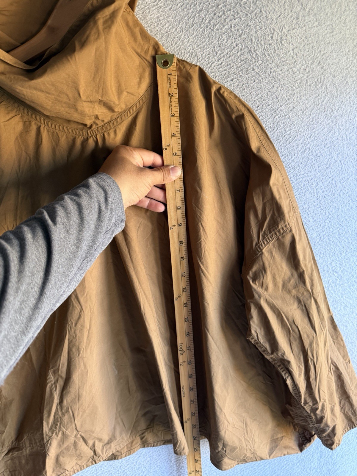 Sofie D’Hoore Top Womens 40 Brown Cotton Poplin Oversized Lagenlook Boho