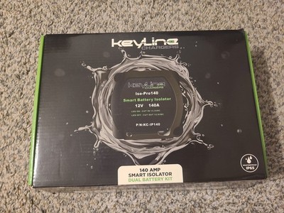 KeyLine Chargers 12V 140 Amp Dual Battery Smart Isolator VSR - NEW