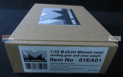 HKM01EA01 1:32 HK Models Metal Landing Gear & Nose Weight Set for B-25H B-25J