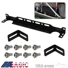Universal British Transmission Oil Cooler 262mm Mounting Bracket Black