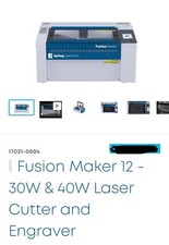 2023 Epilog Fusion 12 -30 watt CO2 Laser, Excellent Condition, less than 50HRS