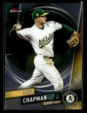 2019 Finest #5 Matt Chapman Card Oakland Athletics
