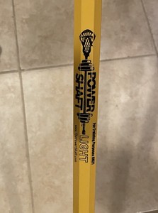 Power Shaft Light Yellow Lacrosse Complete Stick with STX Head
