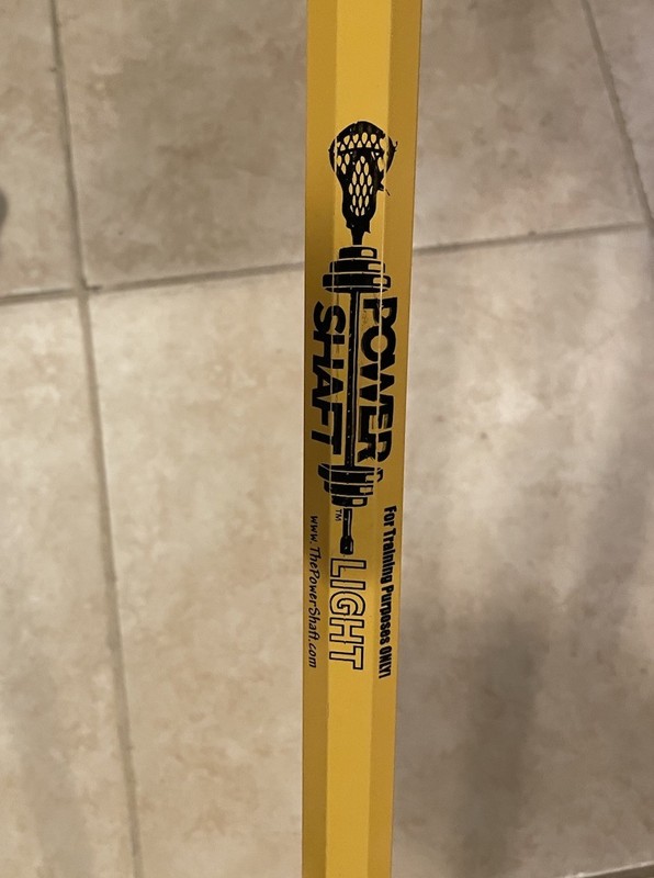 Power Shaft Light Yellow Lacrosse Complete Stick with STX Head