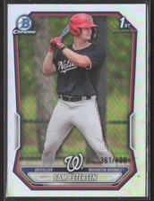 2026 Bowman Chrome #BCP-122 Sam Petersen Refractor #'d /499 Nationals