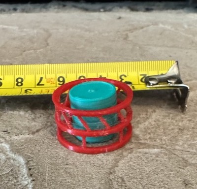 1/64th Scale Bale Rings - 6 Red Bale Rings 3d Printed At Our Farm Shipped To You