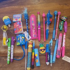 Smiggle Stationary Bundle Pens, Stickers, Keyrings, Rubber, Clip