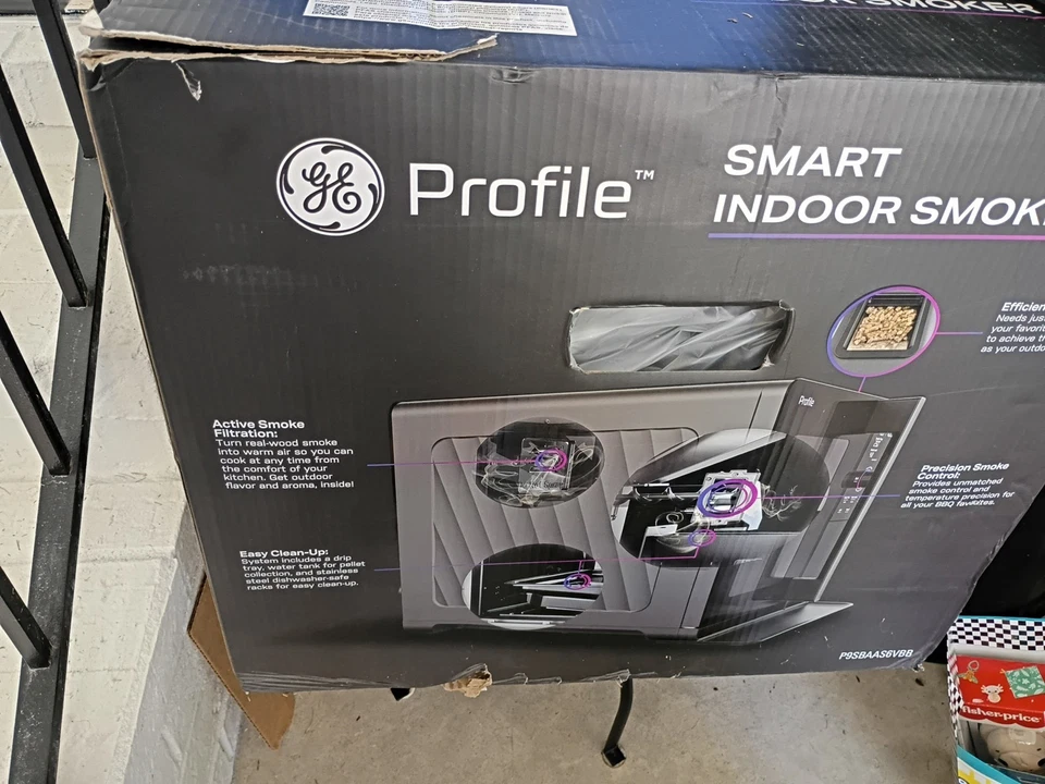 GE Profile Indoor Pellet 2.1 CU. FT / 293-SQ." Black Smart Electric Smoker -NEW! - Image 2 of 4