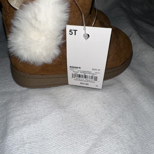 Neu Kleinkind Mädchen Jumping Beans Noraa Stiefel Größe 5T Kastanie - Bild 3 von 11