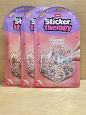 Lot 3-Sticker Therapy Kawaii Kitties Miniature Scene Activity Blind Bag by Zuru