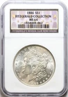 1886 $1 Morgan Silver Dollar NGC MS64 - Fitzgerald Collection / Nevada Hoard