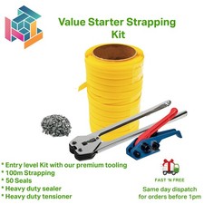 Safeguard Trojan Economy Heavy Duty Pallet Strapping Banding Kit 100m coil