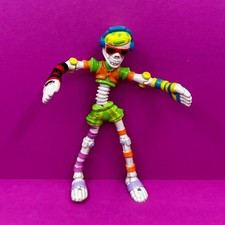 Vintage Mattel Slammers Ding Dang Bendy Skeleton Poseable Toy Figure 1990s