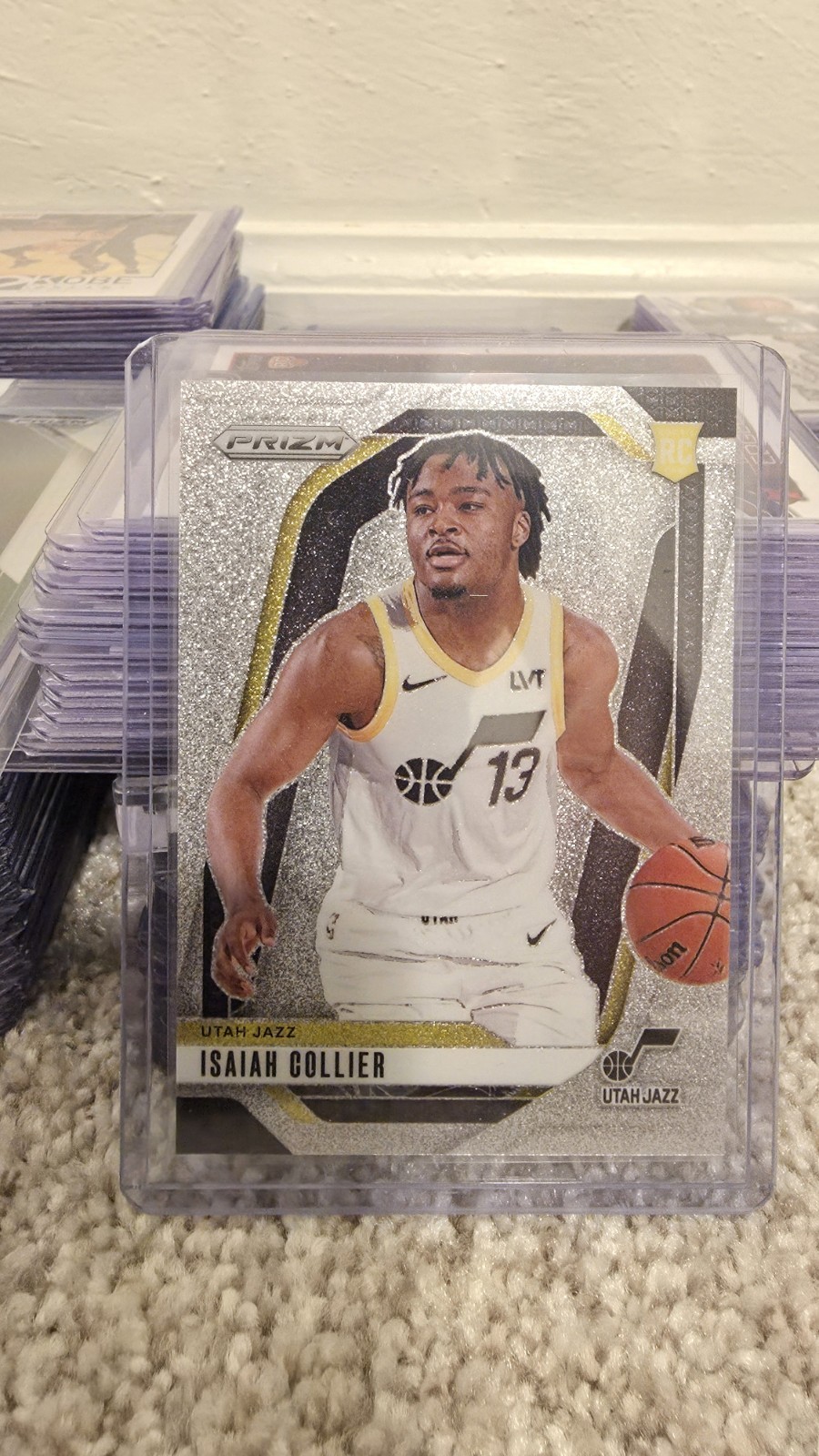 2024 Panini Prizm Isaiah Collier #227 Glitter Utah Jazz RC Rookie SSP 🔥🔥🔥🔥