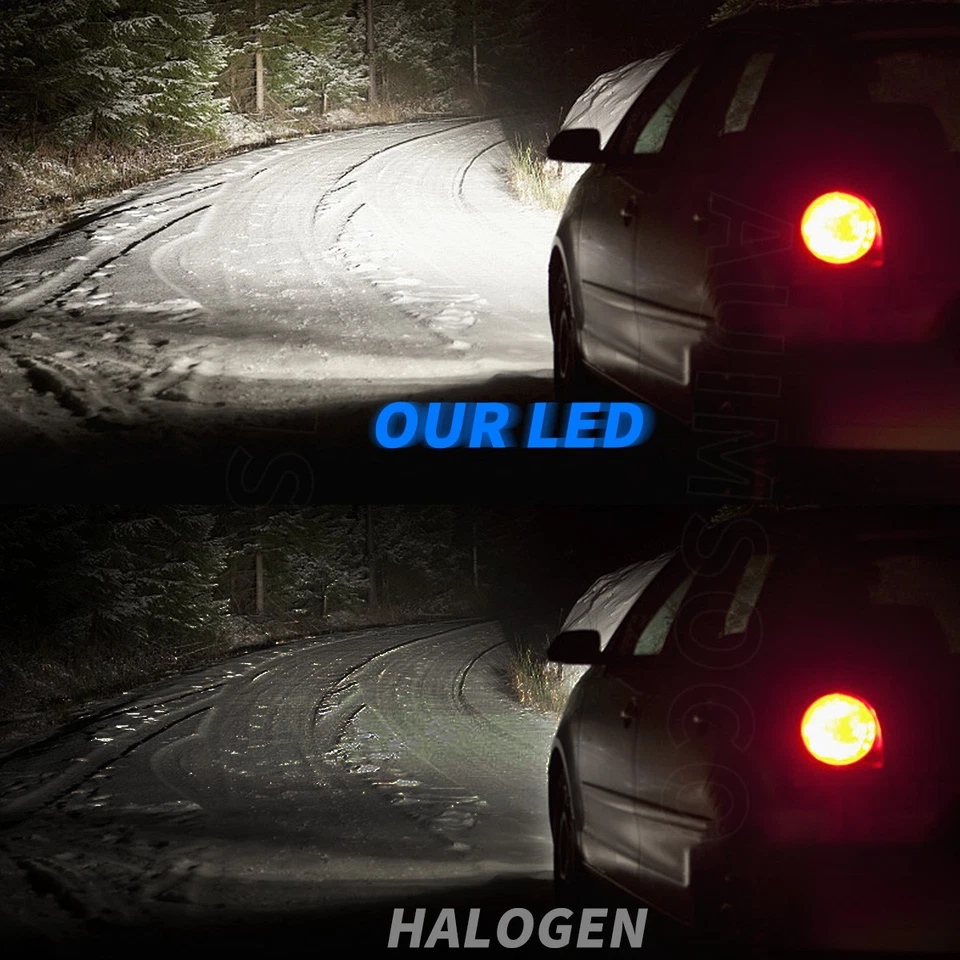 Faros LED haz alto/bajo 12000LM blanco para Toyota Previa 1994 1995-1997 Foto 3 de 4