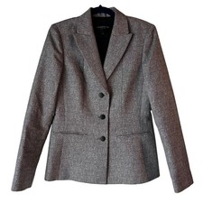 LAFAYETTE 148 NEW YORK Women's Black White Blazer Jacket Size 4