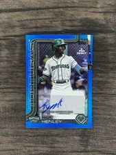 2025 Topps Pro Debut Kyle Henley Blue Foil Auto /150 Reds Prospect