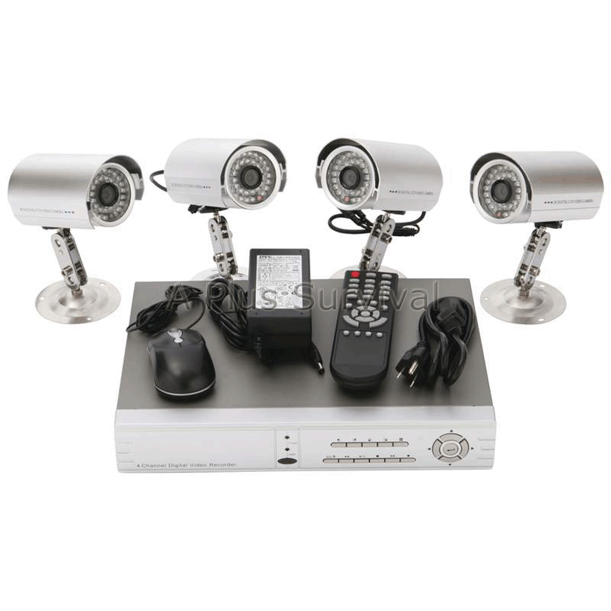 Dvr Cameras Cables Complete Security Kit