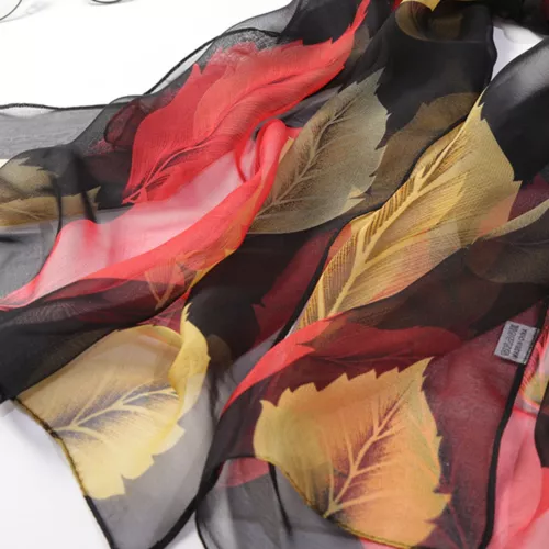 Women's Long Chiffon Scarf Elegant Lightweight Sun Protection Pashmina Shawl - Picture 9 of 50