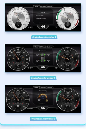 For Jeep Wrangler JK 2011-18 12.3"Car LCD Instrument Digital Cluster Speedometer - Picture 10 of 19