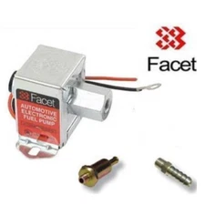 FACET 40106 / SS502 12v ELECTRIC FUEL PUMP 4.5 - 7.0 PSI + 10mm UNION + FILTER