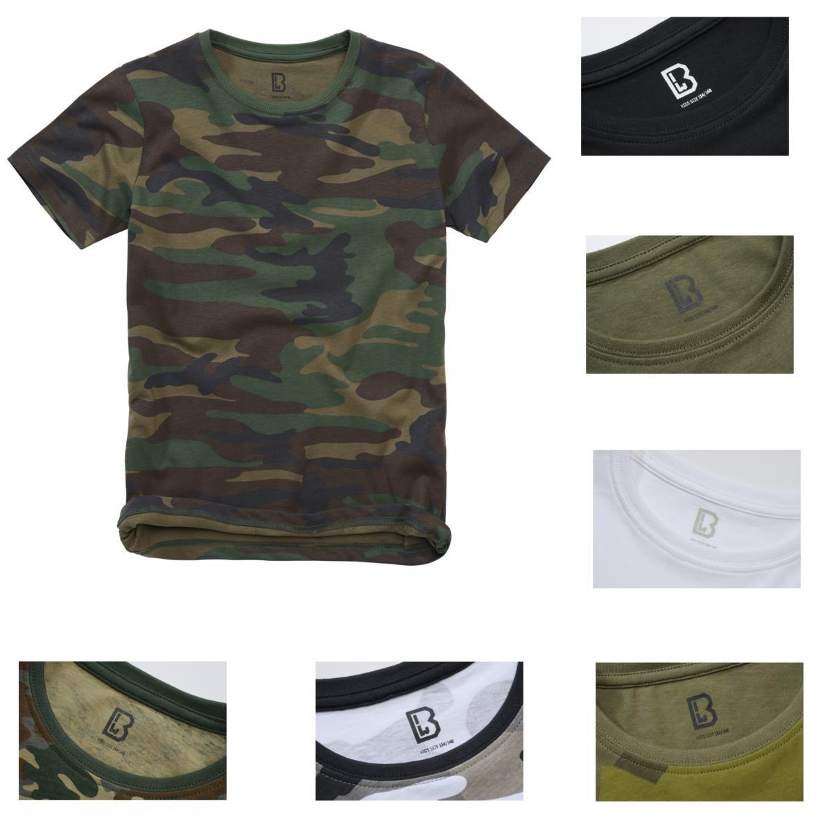 Brandit Camiseta Para Niños Camuflaje Flecktarn Urbano