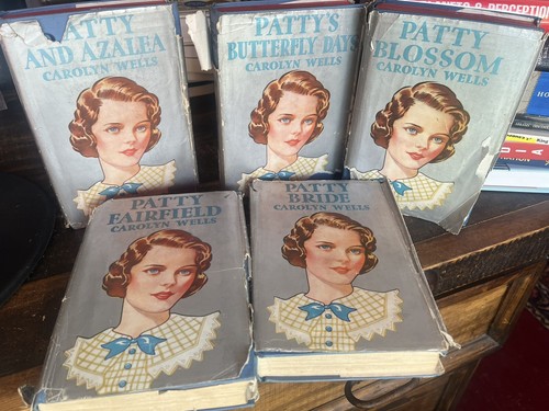 5 Volume Carolyn Wells Patty Fairfield Series Antique 1901-1919 Book Set