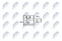 NTY NPW-MZ-047 Gelenksatz Antriebswelle Vorderachse Links, Vorderachse Rechts,