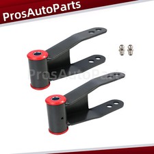 2 Rear Drop Lowering Shackle Kit Fit 2019-2024 Chevy Silverado Gmc Sierra 1500 2 Rear Drop Lowering Shackle Kit Fit 2019-2024 Chevy Silverado Gmc Sierra 1500