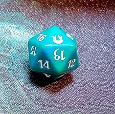 Magic the Gathering Born of the Gods Spindown D20 Counter -  Green/White