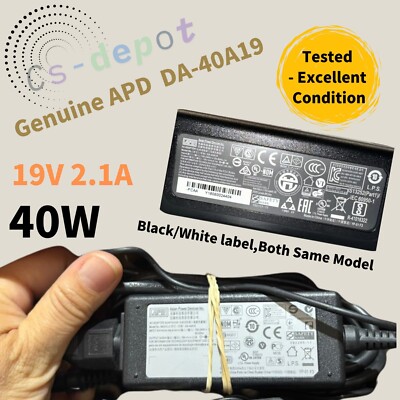 APD DA-40A19 19v 2.1A 40w Power Adapter FOR Asus Acer S2 H2 G2 laptops monitors