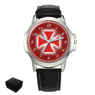 TEMPLAR CROSS KNIGHTS TEMPLAR MASONIC GENTS MENS WRIST WATCH BIRTHDAY BEST GIFT
