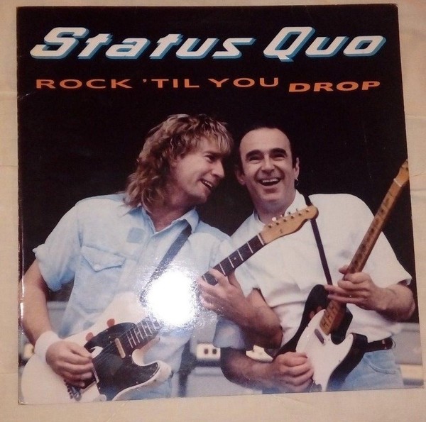 ☠ STATUS QUO "Rock 'til you Drop" LP VINILO(1991 VERTIGO ESPAÑA) CASI MINT