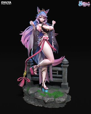 Silvervale, Virtual Youtuber, sexy Pin Up, Figur, 3D Druck, Statue, UNBEMALT