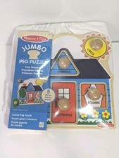 Melissa  Doug Puzzle First Shapes Jumbo Knob NEW SEALED Age 1 NIB