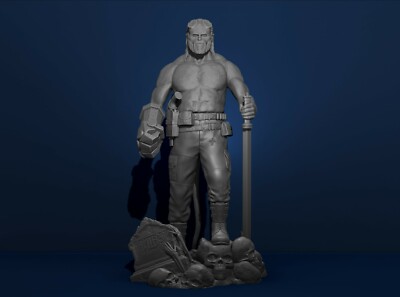 Hellboy Marvel Action Figures File STL for 3D Printing 1/8 FFF/DLP 1/14 SLA/SLS