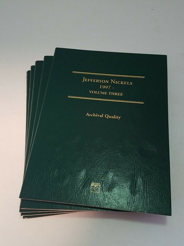 Littleton Coin Folder LCF26 Jefferson Nickels Vol 3 Lot Of 5
