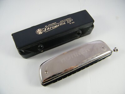 HOHNER CROMETTA 12 3 OCTAVE 255 / 48C HARMONICA WITH CASE | eBay
